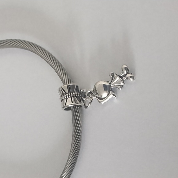 Silver Girl Dangle Charm for Pandora Style Bracelet - Picture 4 of 4